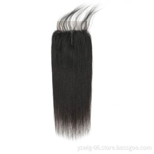 Wholesale Raw Virgin Brazilian 4x1,4x4 Closure Hair, 100% Human Hair Vendor, Virgin Mink Brazilian Hair Swiss Lace Closure